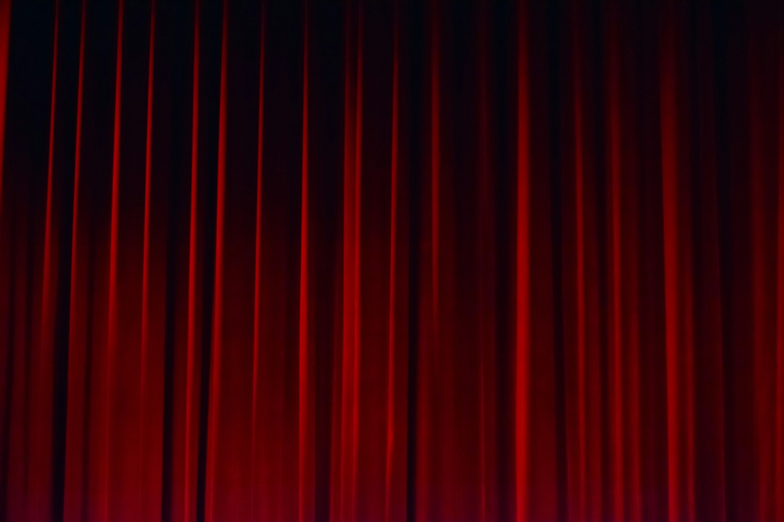 Theatre curtains waiting to open